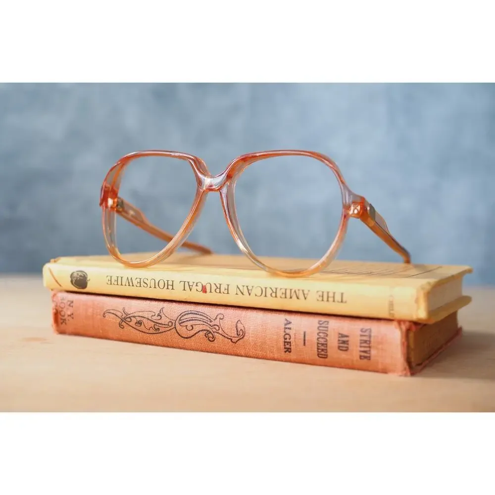 Vintage 1970s Eyeglasses Grandma Chic Boho Festival NOS Jackie O France 55-15